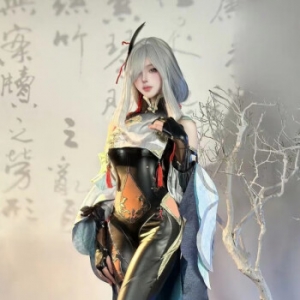 神兽王国申鹤cos服全套孤辰茕怀皮质连体衣紧身cosplay动漫二次元卡通周边 申鹤服装一套+配饰 M