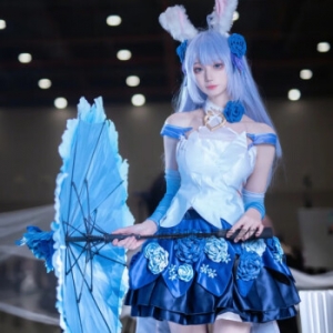 班贝智公孙离cos服周边衣服动漫二次元公孙离花间舞cosplay卡通套装女 假发+发网 L